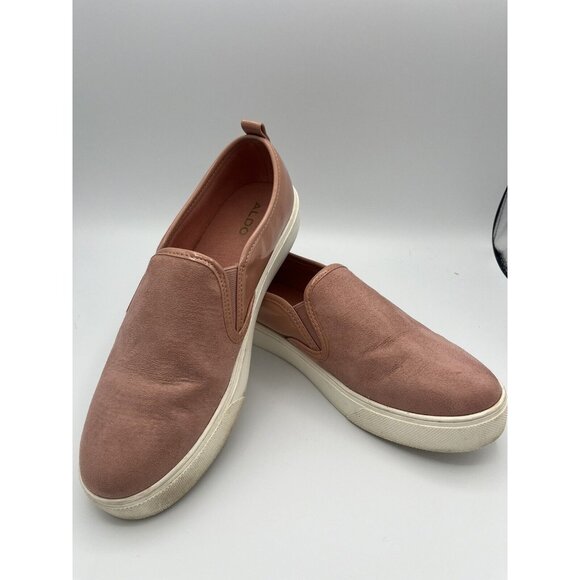Aldo Pink Blush Slip On Sneakers |sz 8 - Picture 1 of 8